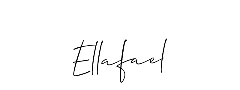 How to make Ellafael name signature. Use Allison_Script style for creating short signs online. This is the latest handwritten sign. Ellafael signature style 2 images and pictures png