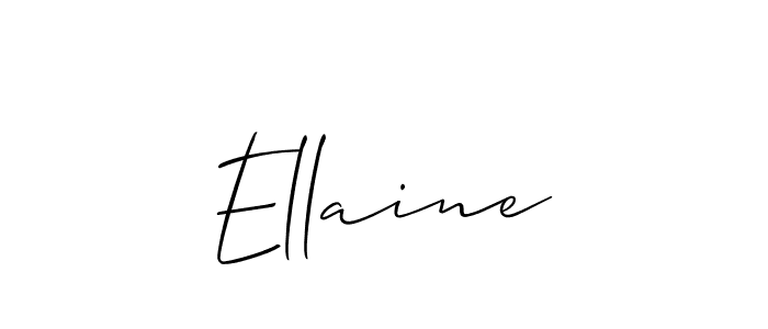 Design your own signature with our free online signature maker. With this signature software, you can create a handwritten (Allison_Script) signature for name Ellaine. Ellaine signature style 2 images and pictures png