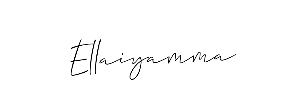 Design your own signature with our free online signature maker. With this signature software, you can create a handwritten (Allison_Script) signature for name Ellaiyamma. Ellaiyamma signature style 2 images and pictures png