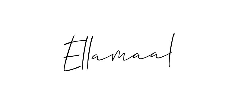 How to make Ellamaal signature? Allison_Script is a professional autograph style. Create handwritten signature for Ellamaal name. Ellamaal signature style 2 images and pictures png