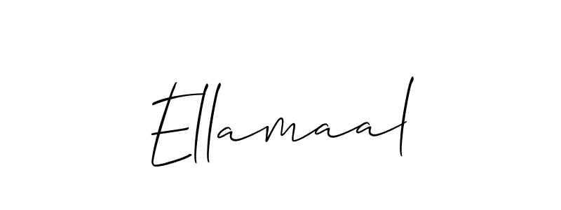 Create a beautiful signature design for name Ellamaal. With this signature (Allison_Script) fonts, you can make a handwritten signature for free. Ellamaal signature style 2 images and pictures png