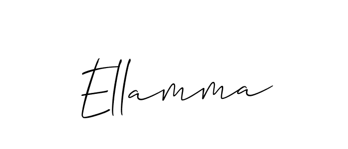 You should practise on your own different ways (Allison_Script) to write your name (Ellamma) in signature. don't let someone else do it for you. Ellamma signature style 2 images and pictures png