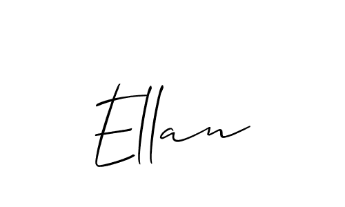 How to make Ellan name signature. Use Allison_Script style for creating short signs online. This is the latest handwritten sign. Ellan signature style 2 images and pictures png