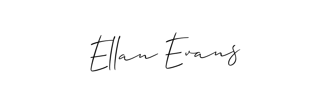 How to make Ellan Evans signature? Allison_Script is a professional autograph style. Create handwritten signature for Ellan Evans name. Ellan Evans signature style 2 images and pictures png