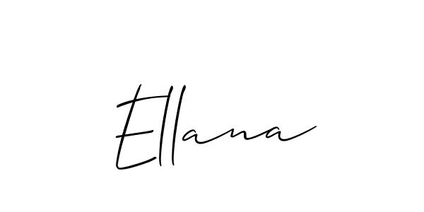 Also we have Ellana name is the best signature style. Create professional handwritten signature collection using Allison_Script autograph style. Ellana signature style 2 images and pictures png