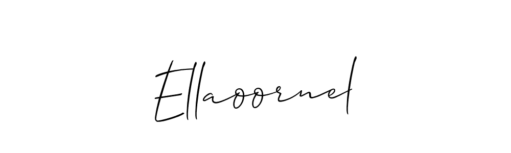 Design your own signature with our free online signature maker. With this signature software, you can create a handwritten (Allison_Script) signature for name Ellaoornel. Ellaoornel signature style 2 images and pictures png