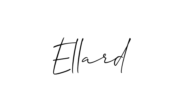 Make a beautiful signature design for name Ellard. Use this online signature maker to create a handwritten signature for free. Ellard signature style 2 images and pictures png
