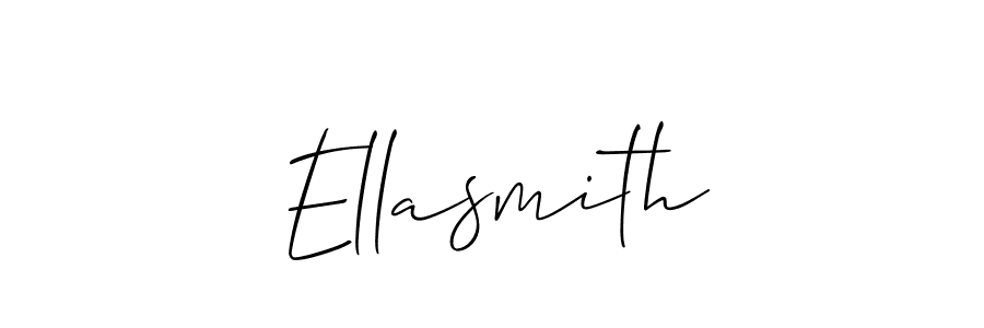 You should practise on your own different ways (Allison_Script) to write your name (Ellasmith) in signature. don't let someone else do it for you. Ellasmith signature style 2 images and pictures png