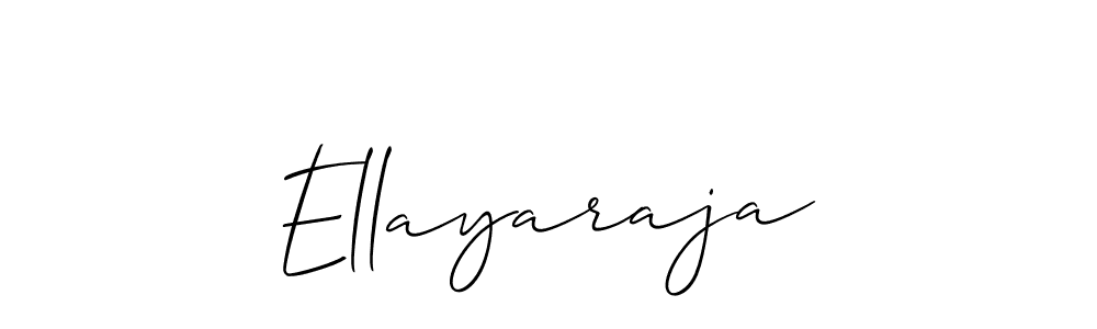 Design your own signature with our free online signature maker. With this signature software, you can create a handwritten (Allison_Script) signature for name Ellayaraja. Ellayaraja signature style 2 images and pictures png