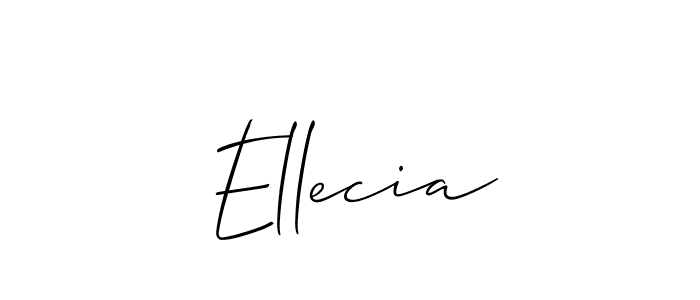 How to Draw Ellecia signature style? Allison_Script is a latest design signature styles for name Ellecia. Ellecia signature style 2 images and pictures png