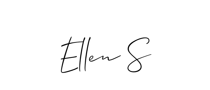 It looks lik you need a new signature style for name Ellen S. Design unique handwritten (Allison_Script) signature with our free signature maker in just a few clicks. Ellen S signature style 2 images and pictures png