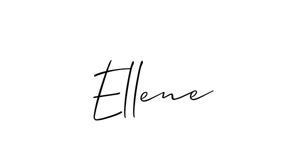 Create a beautiful signature design for name Ellene. With this signature (Allison_Script) fonts, you can make a handwritten signature for free. Ellene signature style 2 images and pictures png