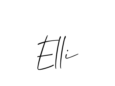 Also we have Elli name is the best signature style. Create professional handwritten signature collection using Allison_Script autograph style. Elli signature style 2 images and pictures png