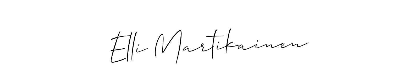 Also You can easily find your signature by using the search form. We will create Elli Martikainen name handwritten signature images for you free of cost using Allison_Script sign style. Elli Martikainen signature style 2 images and pictures png