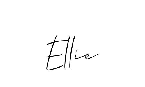 Create a beautiful signature design for name Ellie. With this signature (Allison_Script) fonts, you can make a handwritten signature for free. Ellie signature style 2 images and pictures png