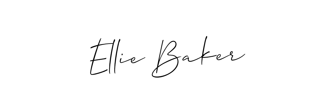 Create a beautiful signature design for name Ellie Baker. With this signature (Allison_Script) fonts, you can make a handwritten signature for free. Ellie Baker signature style 2 images and pictures png