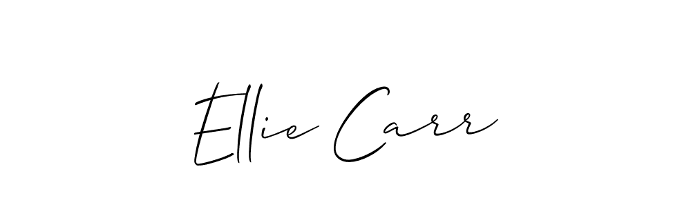 Design your own signature with our free online signature maker. With this signature software, you can create a handwritten (Allison_Script) signature for name Ellie Carr. Ellie Carr signature style 2 images and pictures png