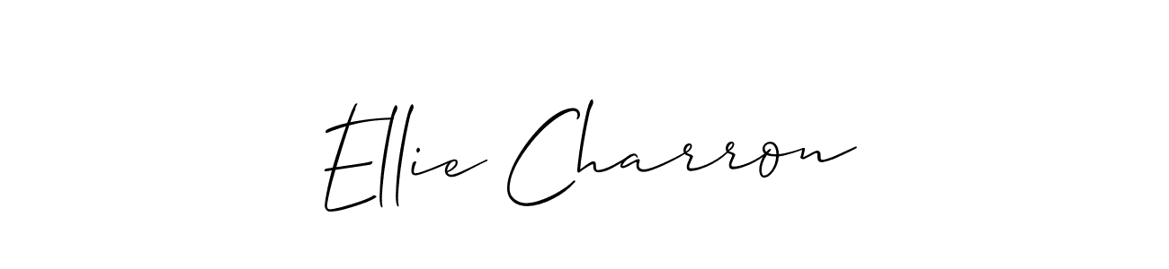 You can use this online signature creator to create a handwritten signature for the name Ellie Charron. This is the best online autograph maker. Ellie Charron signature style 2 images and pictures png