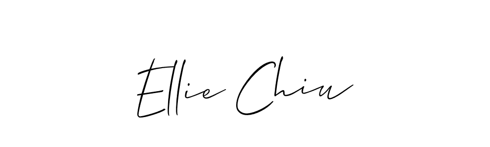 Make a beautiful signature design for name Ellie Chiu. With this signature (Allison_Script) style, you can create a handwritten signature for free. Ellie Chiu signature style 2 images and pictures png