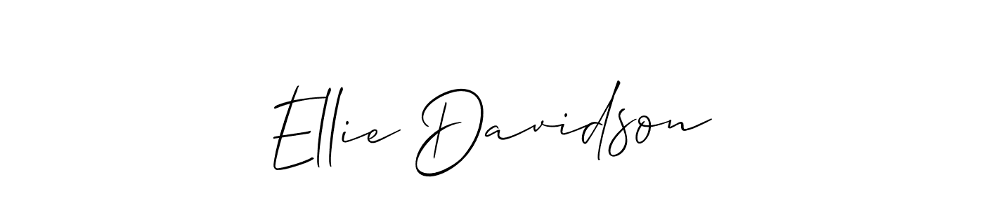 Create a beautiful signature design for name Ellie Davidson. With this signature (Allison_Script) fonts, you can make a handwritten signature for free. Ellie Davidson signature style 2 images and pictures png