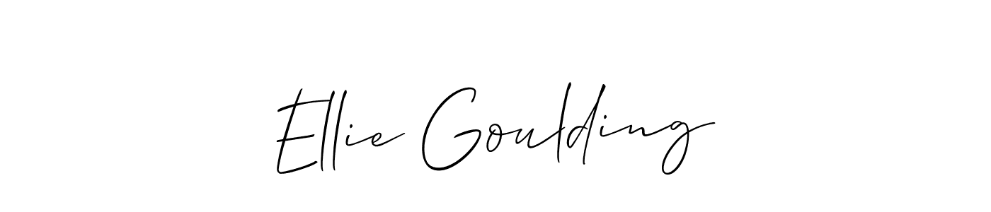 Design your own signature with our free online signature maker. With this signature software, you can create a handwritten (Allison_Script) signature for name Ellie Goulding. Ellie Goulding signature style 2 images and pictures png