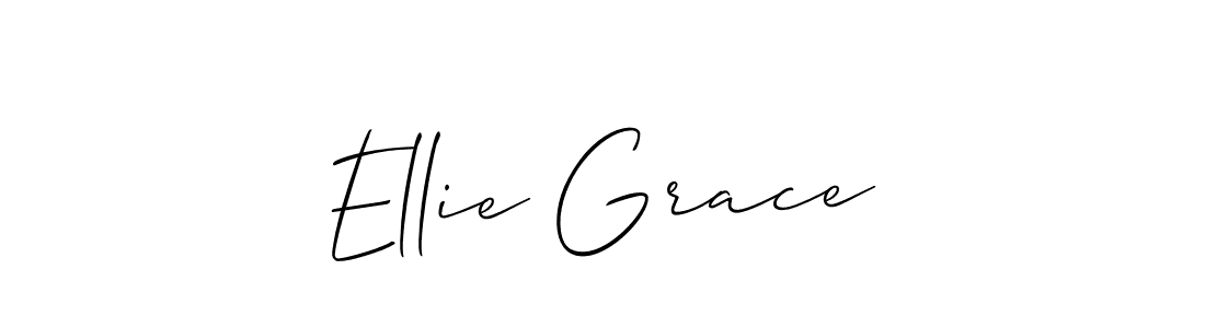 Use a signature maker to create a handwritten signature online. With this signature software, you can design (Allison_Script) your own signature for name Ellie Grace. Ellie Grace signature style 2 images and pictures png