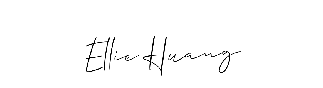 Create a beautiful signature design for name Ellie Huang. With this signature (Allison_Script) fonts, you can make a handwritten signature for free. Ellie Huang signature style 2 images and pictures png