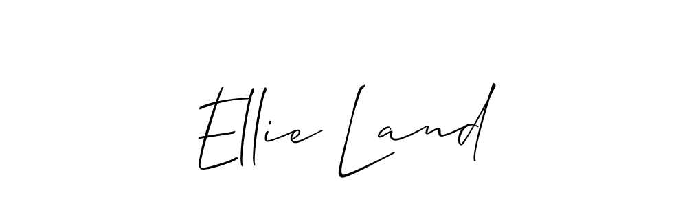 You should practise on your own different ways (Allison_Script) to write your name (Ellie Land) in signature. don't let someone else do it for you. Ellie Land signature style 2 images and pictures png