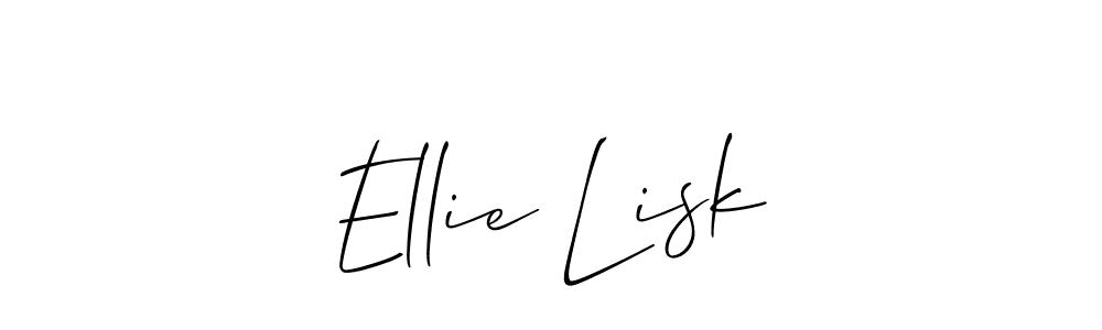 if you are searching for the best signature style for your name Ellie Lisk. so please give up your signature search. here we have designed multiple signature styles  using Allison_Script. Ellie Lisk signature style 2 images and pictures png