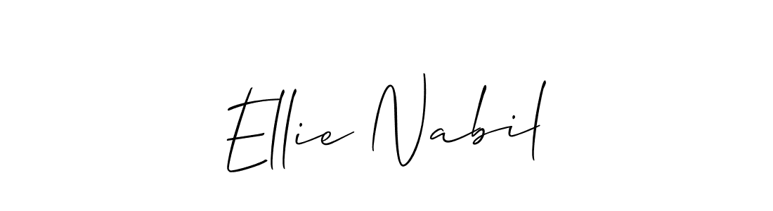 Make a beautiful signature design for name Ellie Nabil. Use this online signature maker to create a handwritten signature for free. Ellie Nabil signature style 2 images and pictures png
