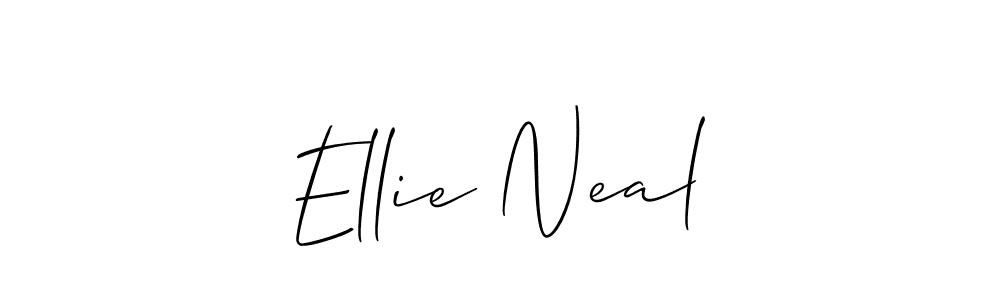 Similarly Allison_Script is the best handwritten signature design. Signature creator online .You can use it as an online autograph creator for name Ellie Neal. Ellie Neal signature style 2 images and pictures png