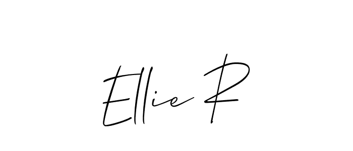 Make a beautiful signature design for name Ellie R. Use this online signature maker to create a handwritten signature for free. Ellie R signature style 2 images and pictures png