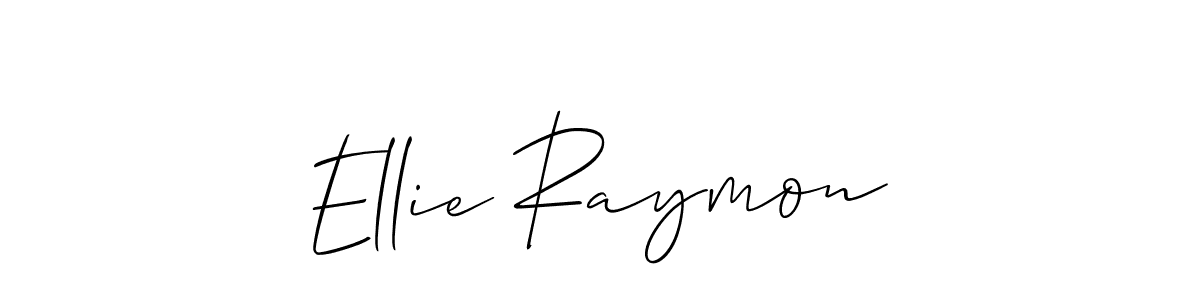 Ellie Raymon stylish signature style. Best Handwritten Sign (Allison_Script) for my name. Handwritten Signature Collection Ideas for my name Ellie Raymon. Ellie Raymon signature style 2 images and pictures png