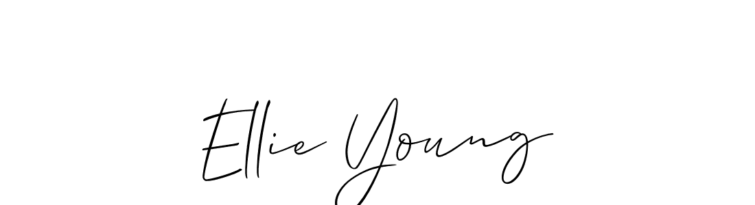 Also You can easily find your signature by using the search form. We will create Ellie Young name handwritten signature images for you free of cost using Allison_Script sign style. Ellie Young signature style 2 images and pictures png