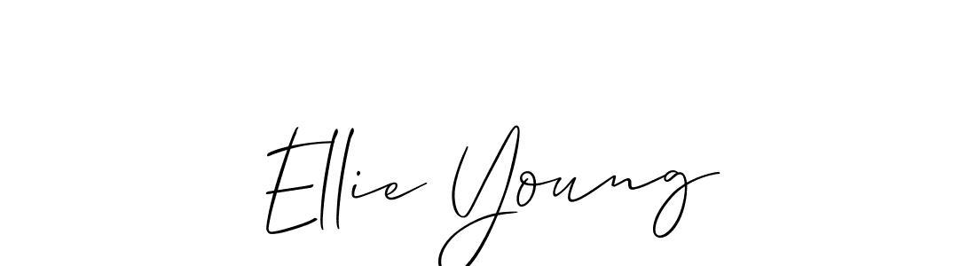 Also You can easily find your signature by using the search form. We will create Ellie Young name handwritten signature images for you free of cost using Allison_Script sign style. Ellie Young signature style 2 images and pictures png