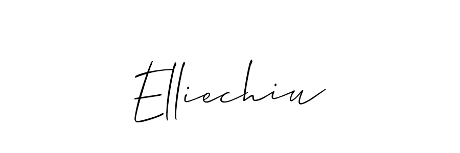 Similarly Allison_Script is the best handwritten signature design. Signature creator online .You can use it as an online autograph creator for name Elliechiu. Elliechiu signature style 2 images and pictures png