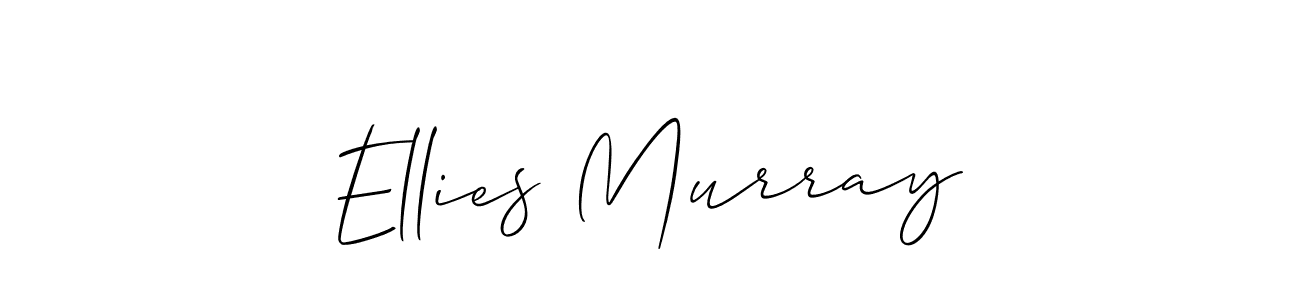 Allison_Script is a professional signature style that is perfect for those who want to add a touch of class to their signature. It is also a great choice for those who want to make their signature more unique. Get Ellies Murray name to fancy signature for free. Ellies Murray signature style 2 images and pictures png