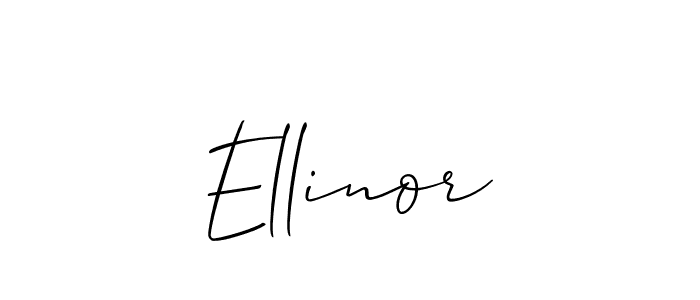 Make a beautiful signature design for name Ellinor. With this signature (Allison_Script) style, you can create a handwritten signature for free. Ellinor signature style 2 images and pictures png