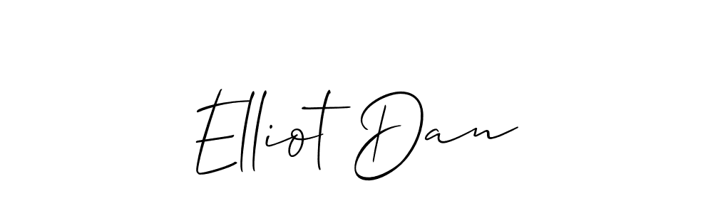 Make a beautiful signature design for name Elliot Dan. With this signature (Allison_Script) style, you can create a handwritten signature for free. Elliot Dan signature style 2 images and pictures png