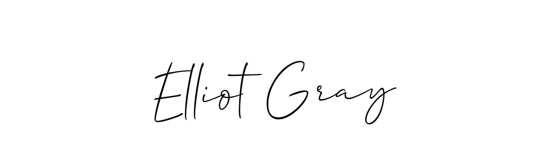 Use a signature maker to create a handwritten signature online. With this signature software, you can design (Allison_Script) your own signature for name Elliot Gray. Elliot Gray signature style 2 images and pictures png