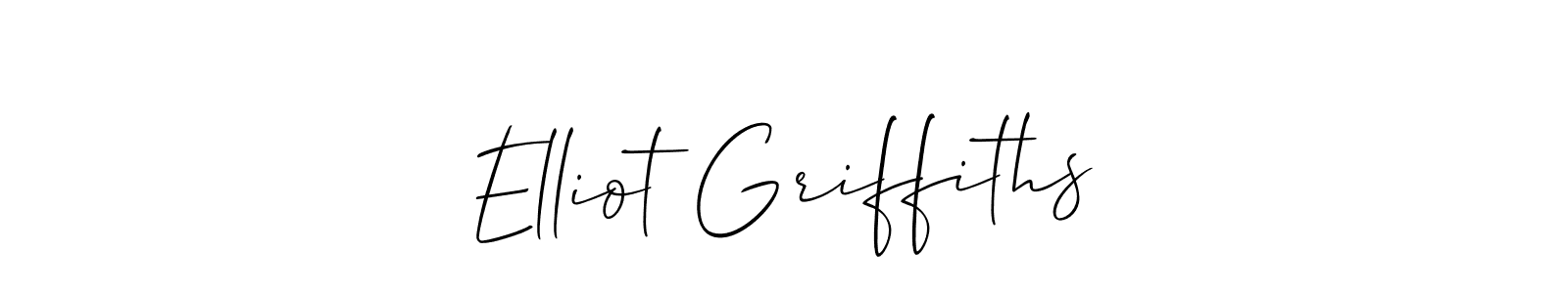 This is the best signature style for the Elliot Griffiths name. Also you like these signature font (Allison_Script). Mix name signature. Elliot Griffiths signature style 2 images and pictures png