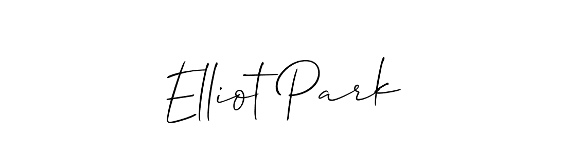 Make a beautiful signature design for name Elliot Park. With this signature (Allison_Script) style, you can create a handwritten signature for free. Elliot Park signature style 2 images and pictures png