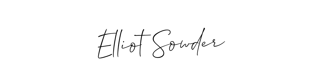 Make a short Elliot Sowder signature style. Manage your documents anywhere anytime using Allison_Script. Create and add eSignatures, submit forms, share and send files easily. Elliot Sowder signature style 2 images and pictures png