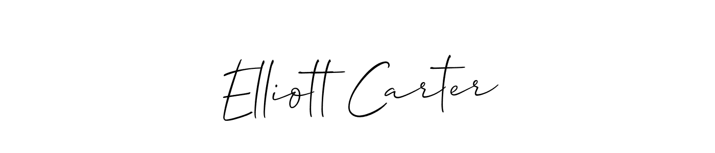 Also we have Elliott Carter name is the best signature style. Create professional handwritten signature collection using Allison_Script autograph style. Elliott Carter signature style 2 images and pictures png