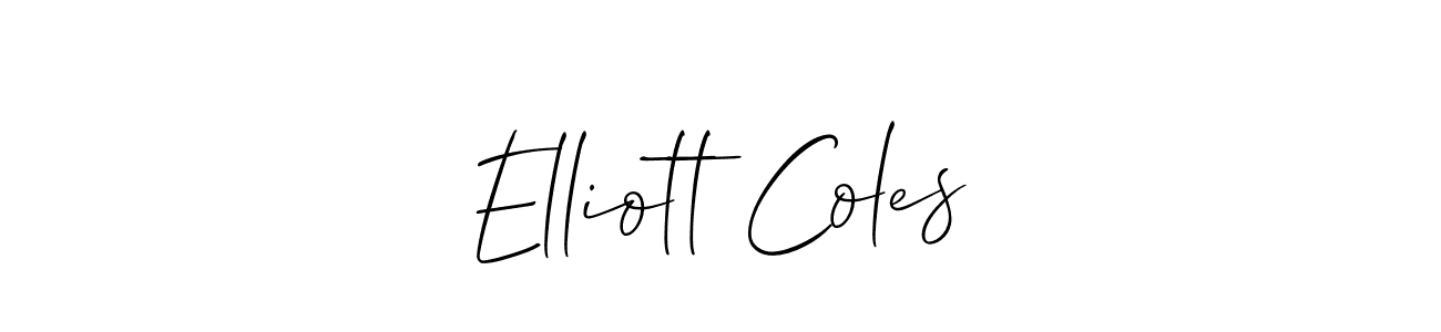 Make a beautiful signature design for name Elliott Coles. Use this online signature maker to create a handwritten signature for free. Elliott Coles signature style 2 images and pictures png