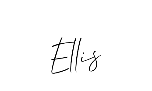 How to make Ellis signature? Allison_Script is a professional autograph style. Create handwritten signature for Ellis name. Ellis signature style 2 images and pictures png