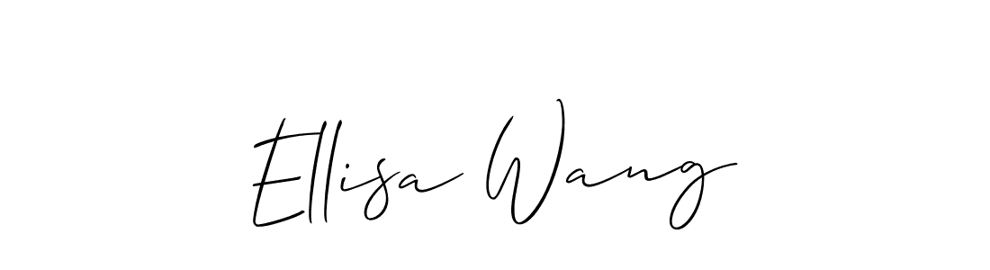 It looks lik you need a new signature style for name Ellisa Wang. Design unique handwritten (Allison_Script) signature with our free signature maker in just a few clicks. Ellisa Wang signature style 2 images and pictures png