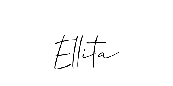 You can use this online signature creator to create a handwritten signature for the name Ellita. This is the best online autograph maker. Ellita signature style 2 images and pictures png