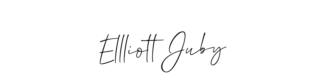 Make a beautiful signature design for name Ellliott Juby. With this signature (Allison_Script) style, you can create a handwritten signature for free. Ellliott Juby signature style 2 images and pictures png