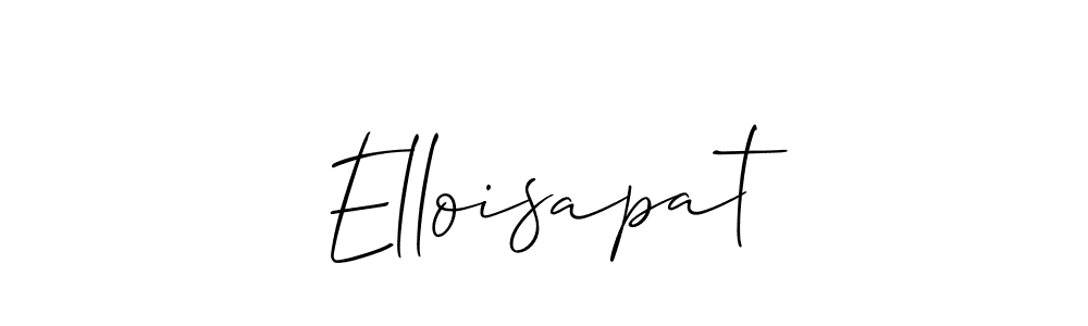 Design your own signature with our free online signature maker. With this signature software, you can create a handwritten (Allison_Script) signature for name Elloisapat. Elloisapat signature style 2 images and pictures png